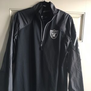 Nike Dri Fit Raiders Quarter Zip Size Large
